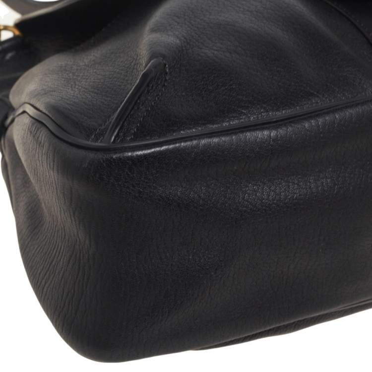 Pre Owned Chloe Black Leather Lexa Shoulder Bag