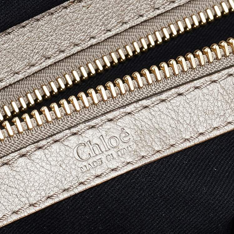 Pre Owned Chloe Green Leather Large Bay Satchel