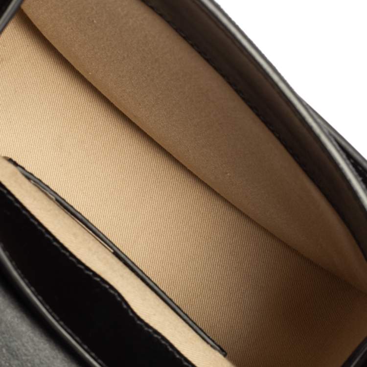 Pre Owned Chloe Black Leather and Suede Small Tess Shoulder Bag