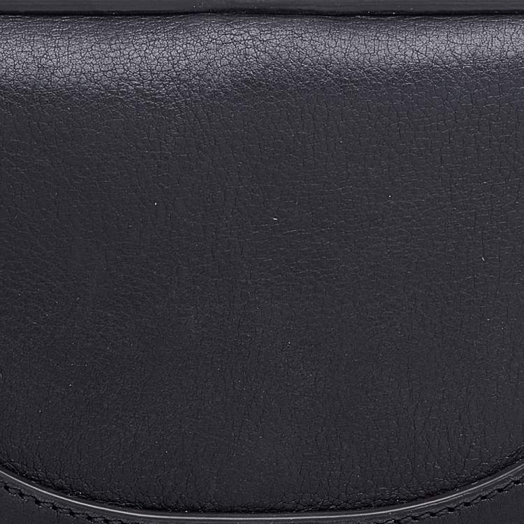 Pre Owned Chloe Black Leather Small Nile Bracelet Minaudiere Crossbody Bag