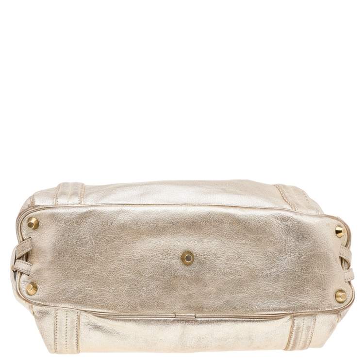 Pre Owned Chole Gold Leather Hobo