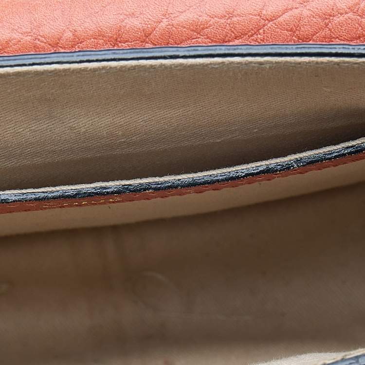 Pre Owned Chloe Orange Leather Small Sally Shoulder Bag