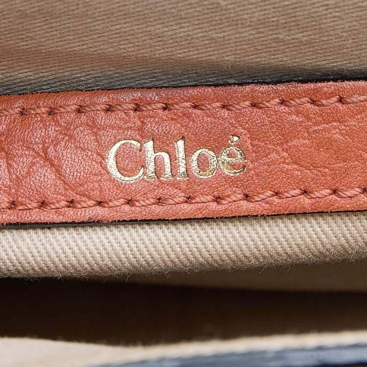Pre Owned Chloe Orange Leather Small Sally Shoulder Bag