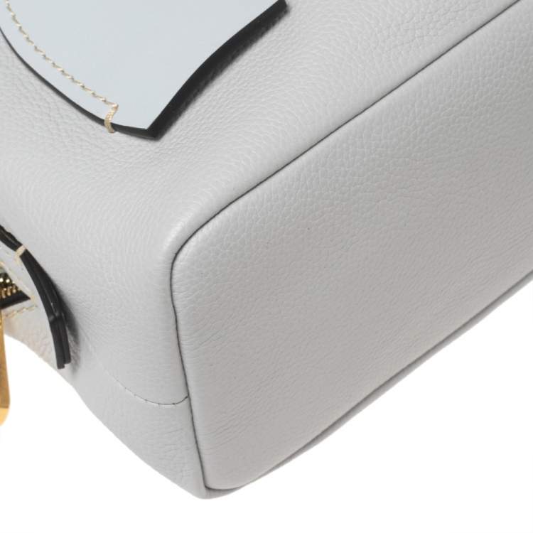 Pre Owned Chloe Light Blue Leather Small Daria Shoulder Bag