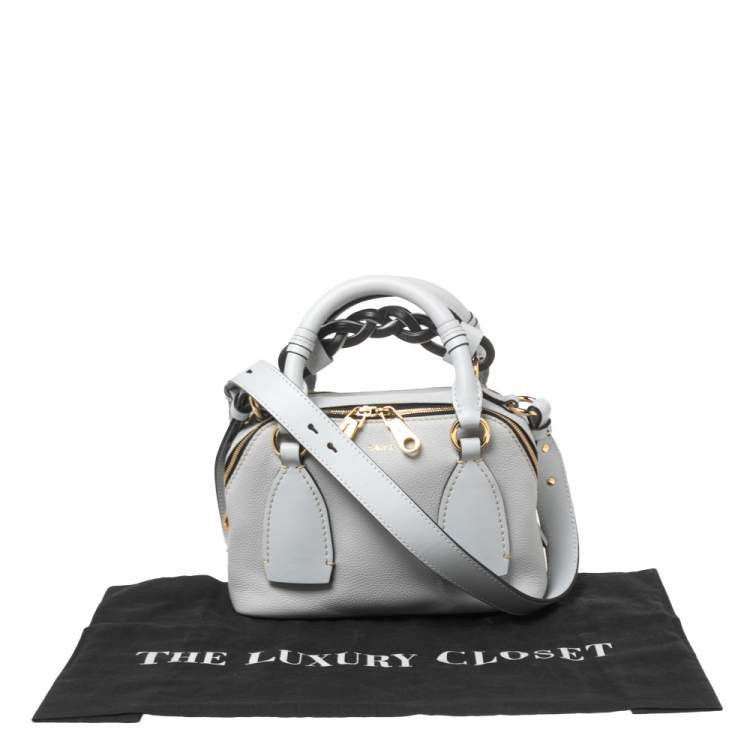 Pre Owned Chloe Light Blue Leather Small Daria Shoulder Bag