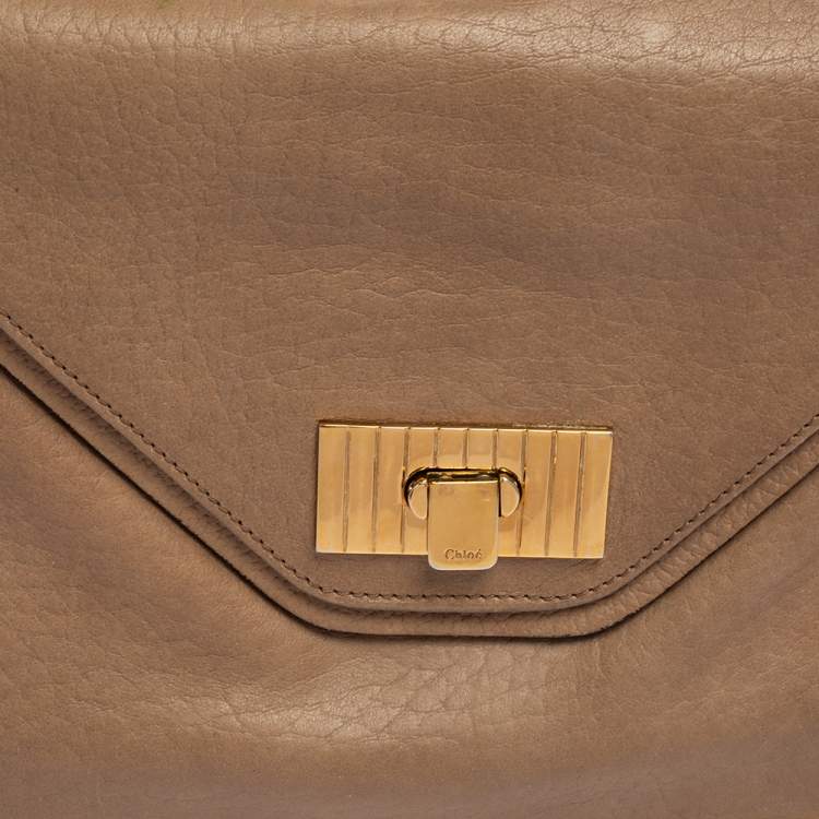 مملوكة مسبقًا Chloe Beige Leather Sally Medium Shoulder Bag