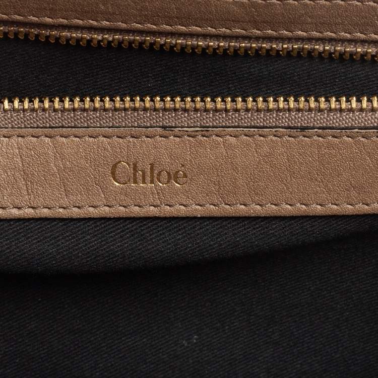 مملوكة مسبقًا Chloe Beige Leather Sally Medium Shoulder Bag
