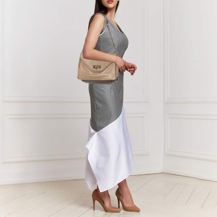 مملوكة مسبقًا Chloe Beige Leather Sally Medium Shoulder Bag