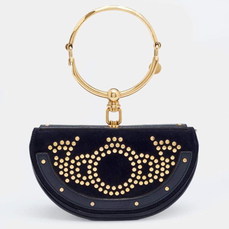 Chloé Nile Minaudiere Bag In Blue