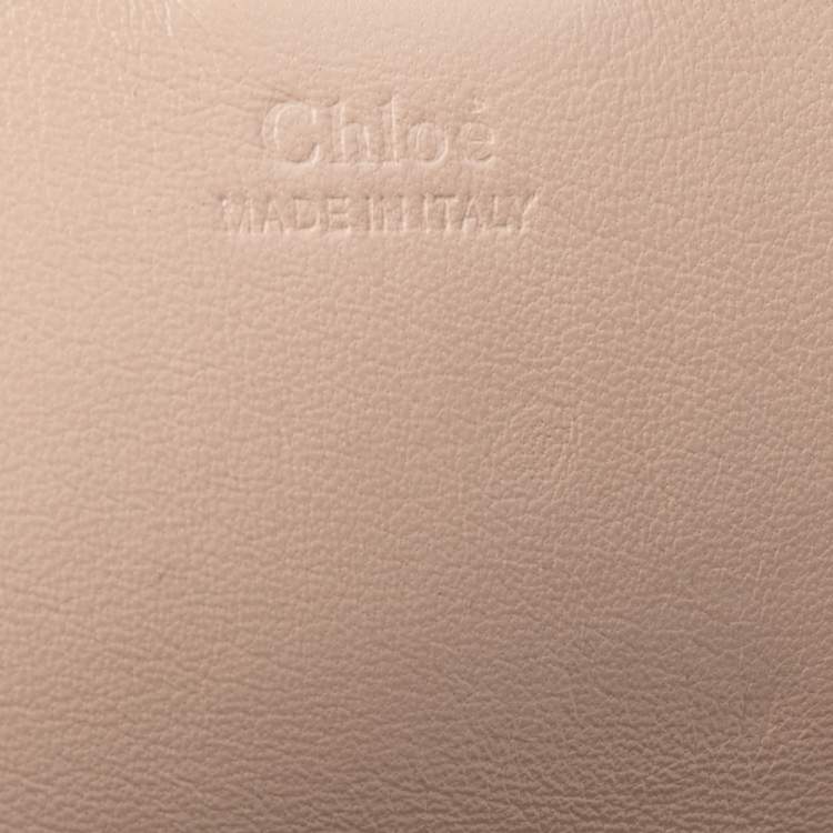 Pre Owned Chloé Dark Blue Snake Skin Medium Drew Shoulder Bag