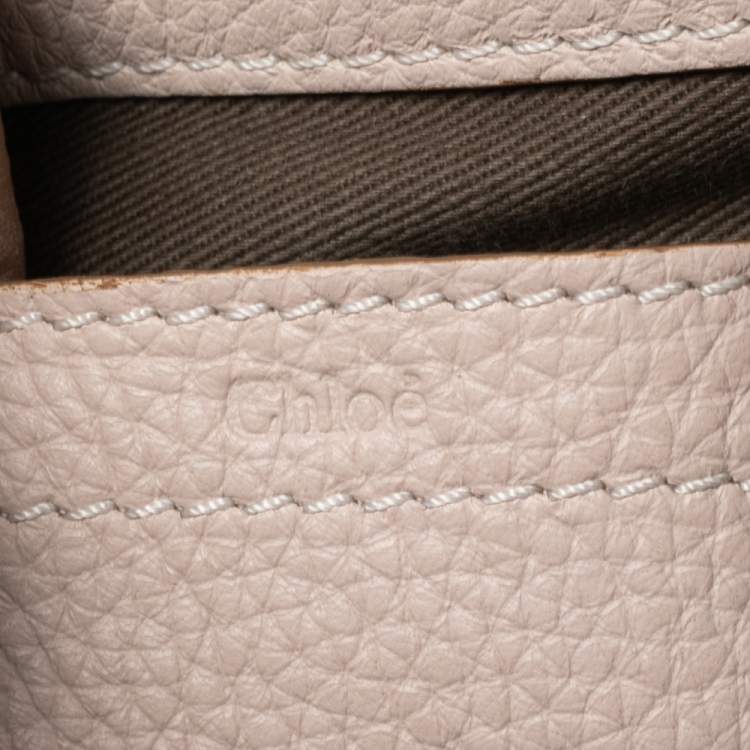 Pre Owned Chloe Beige Leather Mini Marcie Crossbody Bag