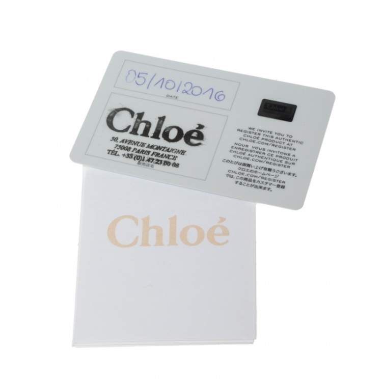 Pre Owned Chloe Beige Leather Mini Marcie Crossbody Bag
