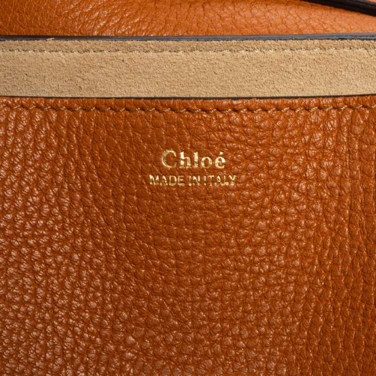 Pre Owned Chloe Brown Leather Medium Drew Shoulder Bag
