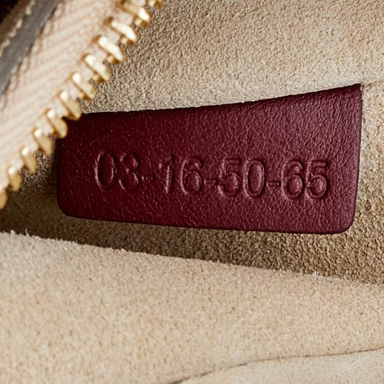 Pre Owned Chloe Burgundy Python and Leather Medium Faye Shoulder Bag