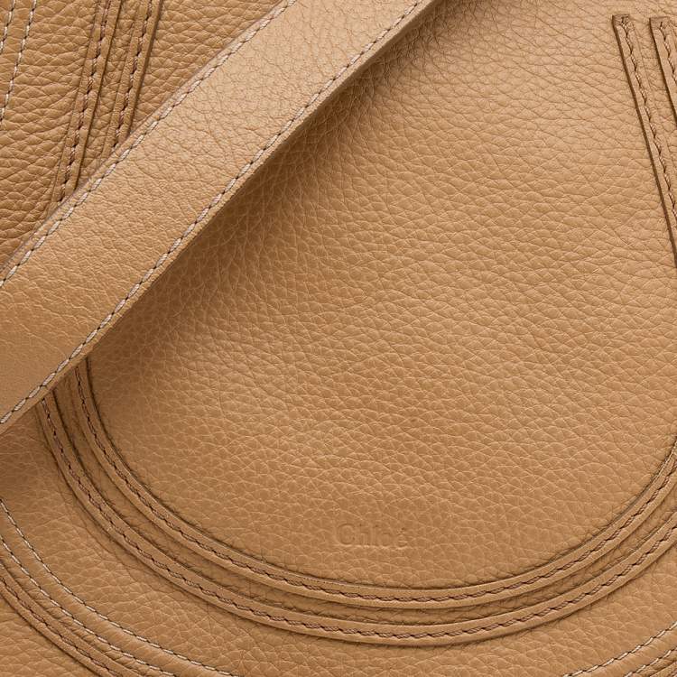 Pre Owned Chloe Caramel Brown Leather Medium Marcie Shoulder Bag