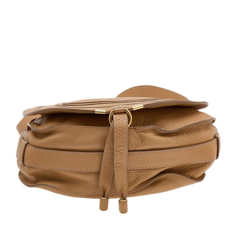 Pre Owned Chloe Caramel Brown Leather Medium Marcie Shoulder Bag
