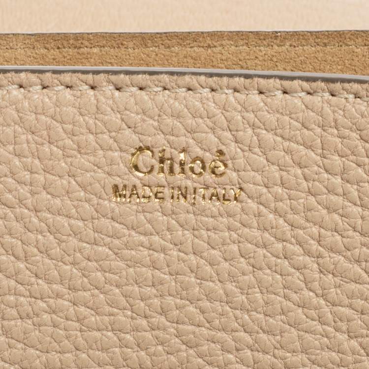 Pre Owned Chloé Cream Leather Medium Drew Shoulder Bag