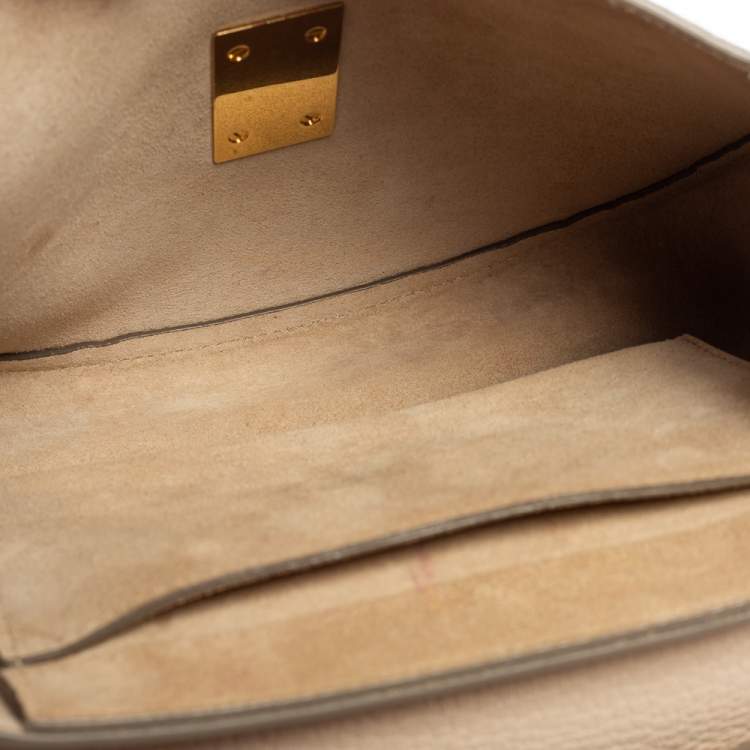 Pre Owned Chloé Cream Leather Medium Drew Shoulder Bag