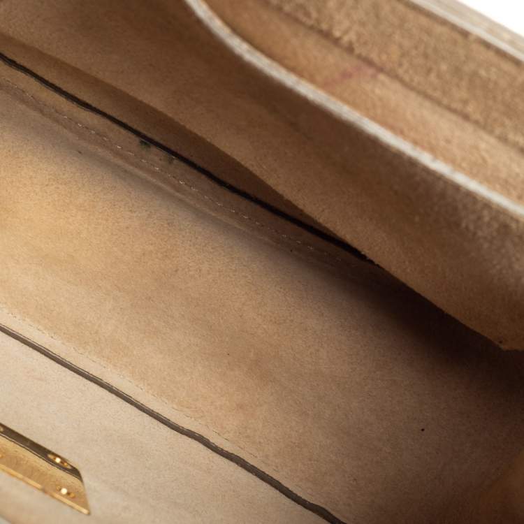 Pre Owned Chloé Cream Leather Medium Drew Shoulder Bag