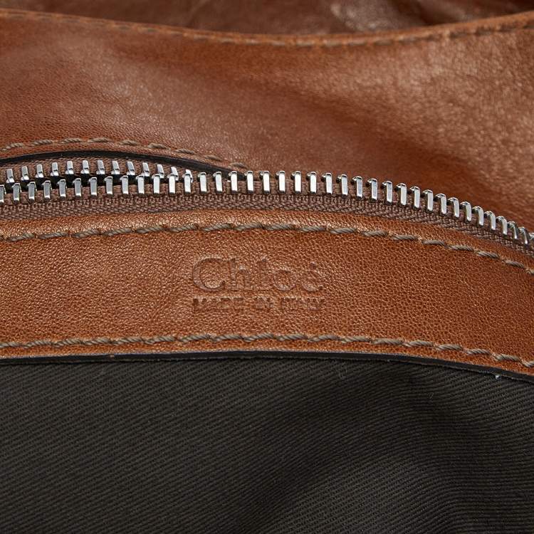 Pre Owned Chloe Brown Leather Paddington Capsule Tote
