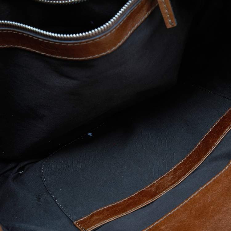 Pre Owned Chloe Brown Leather Paddington Capsule Tote
