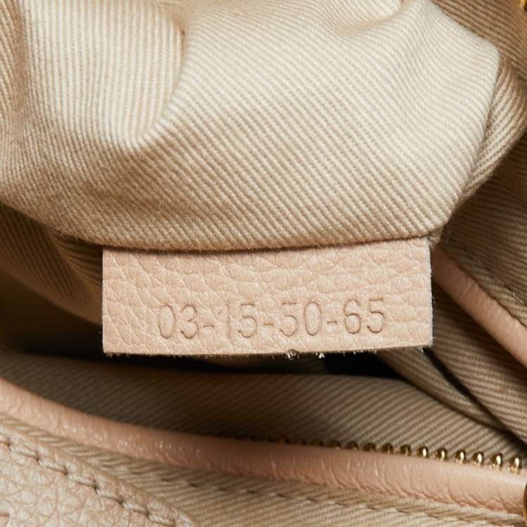 Pre Owned Chloe Beige Leather Medium Paraty Satchel