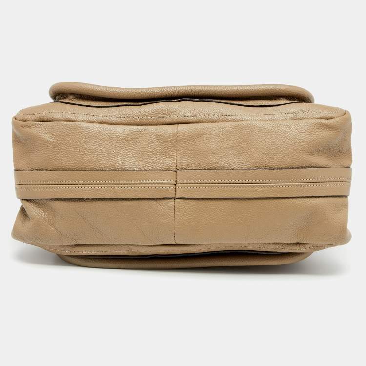 Pre Owned Chloe Beige Leather Medium Paraty Satchel