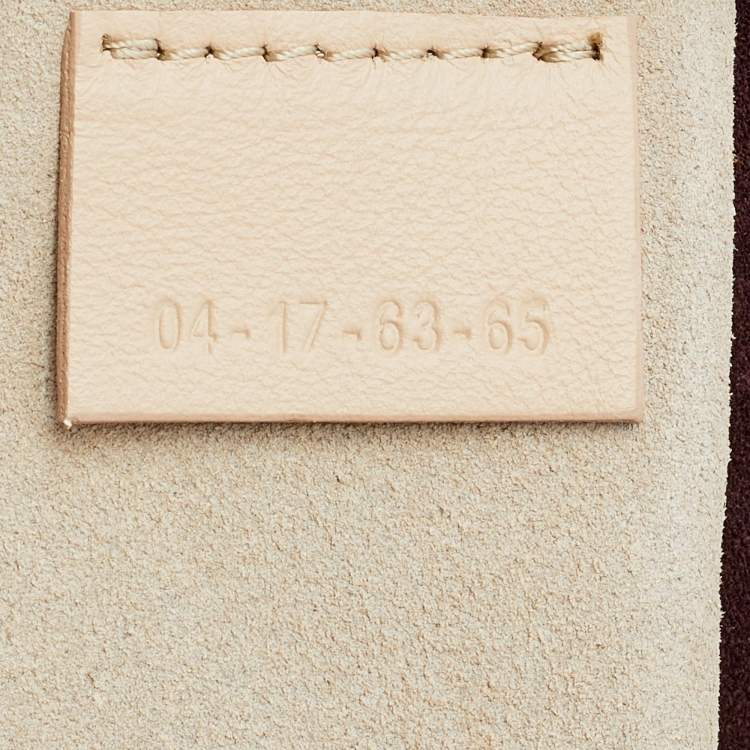 Pre Owned Chloe Dark Burgundy Suede and Leather Medium Drew Shoulder Bag