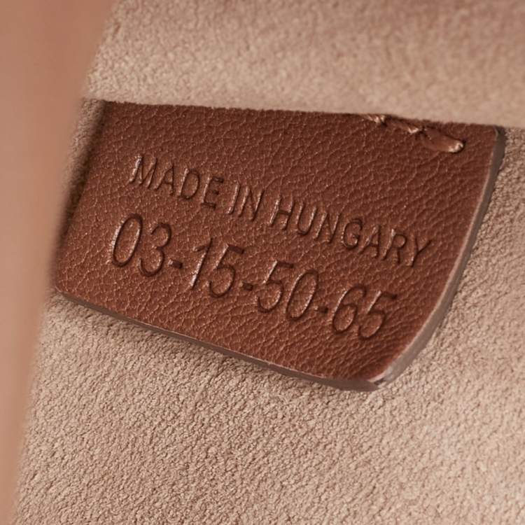 Pre Owned Chloe Beige Leather Mini Georgia Crossbody Bag