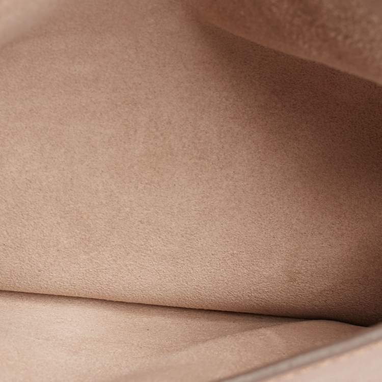 Pre Owned Chloe Beige Leather Mini Georgia Crossbody Bag