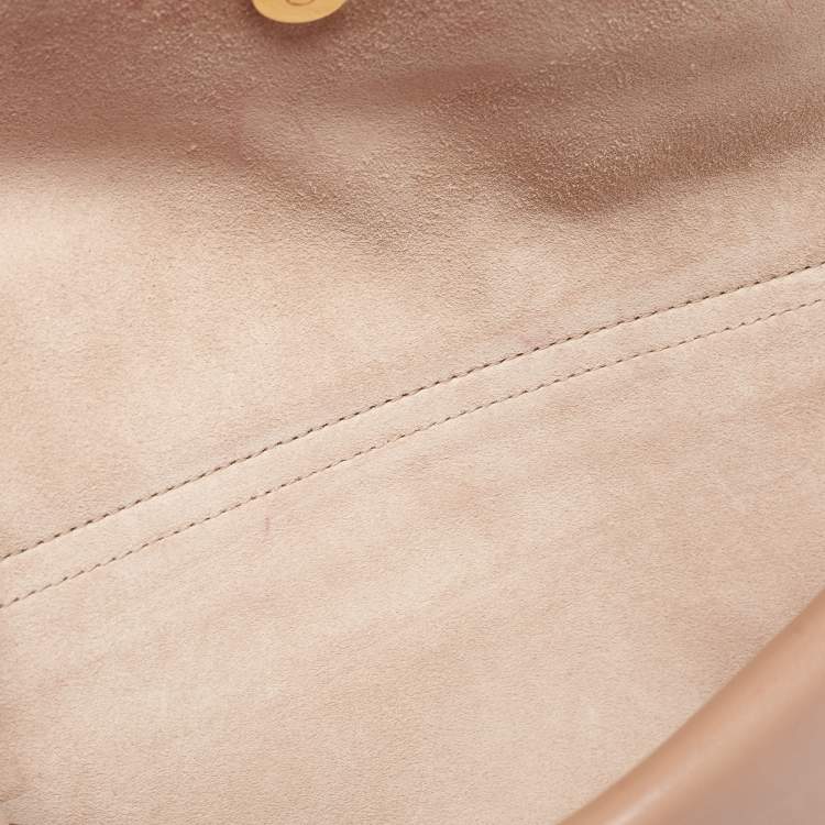 Pre Owned Chloe Beige Leather Mini Georgia Crossbody Bag