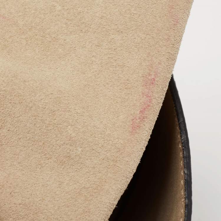 Pre Owned Chloe Black/Beige Leather Small Drew Shoulder Bag