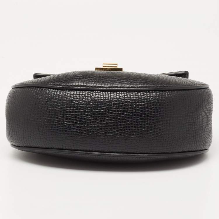 Pre Owned Chloe Black/Beige Leather Small Drew Shoulder Bag