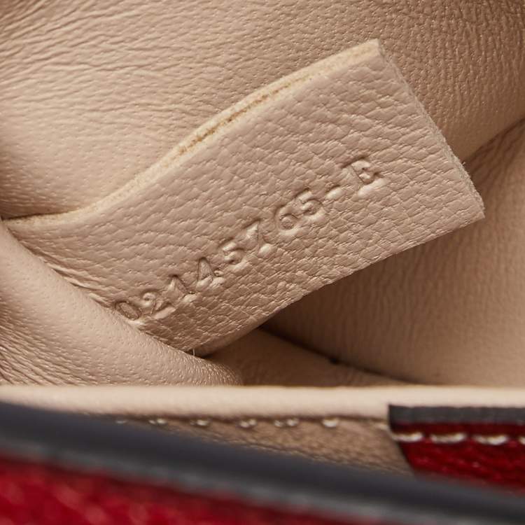 Pre Owned Chloé Red Leather Small Elsie Shoulder Bag