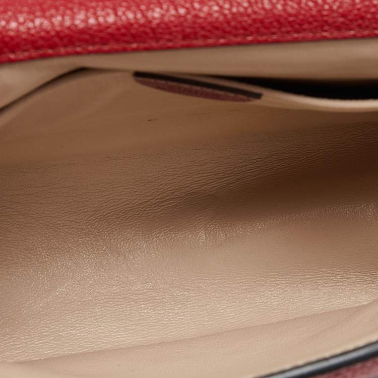 Pre Owned Chloé Red Leather Small Elsie Shoulder Bag
