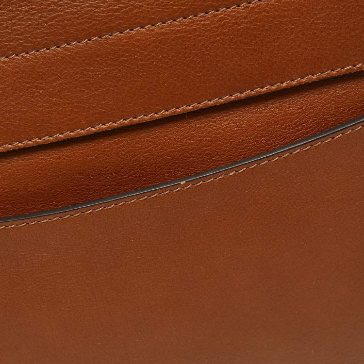 Pre Owned Chloe Brown Leather and Suede Medium Faye Day Top Handle Bag