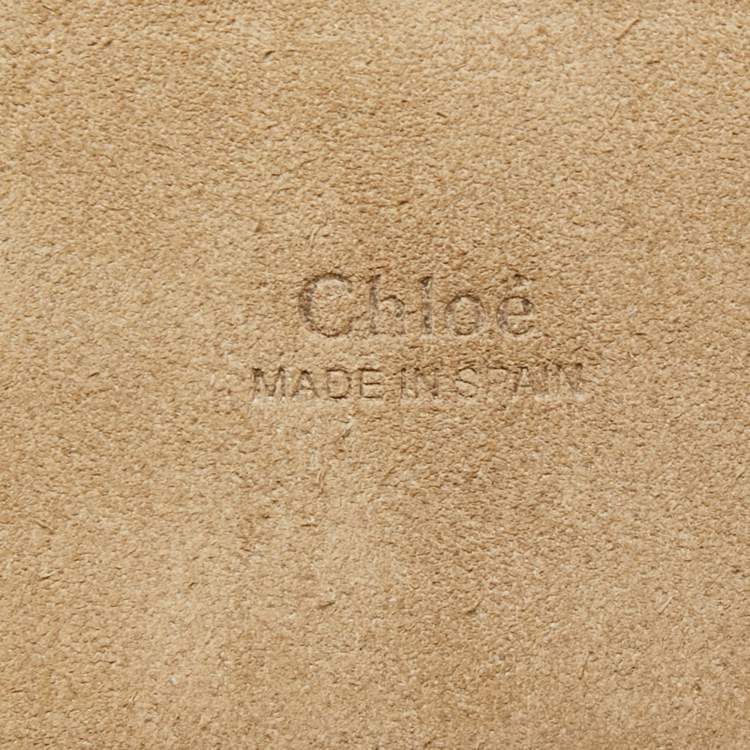 Pre Owned Chloé Rust Brown Leather and Suede Mini Faye Crossbody Bag