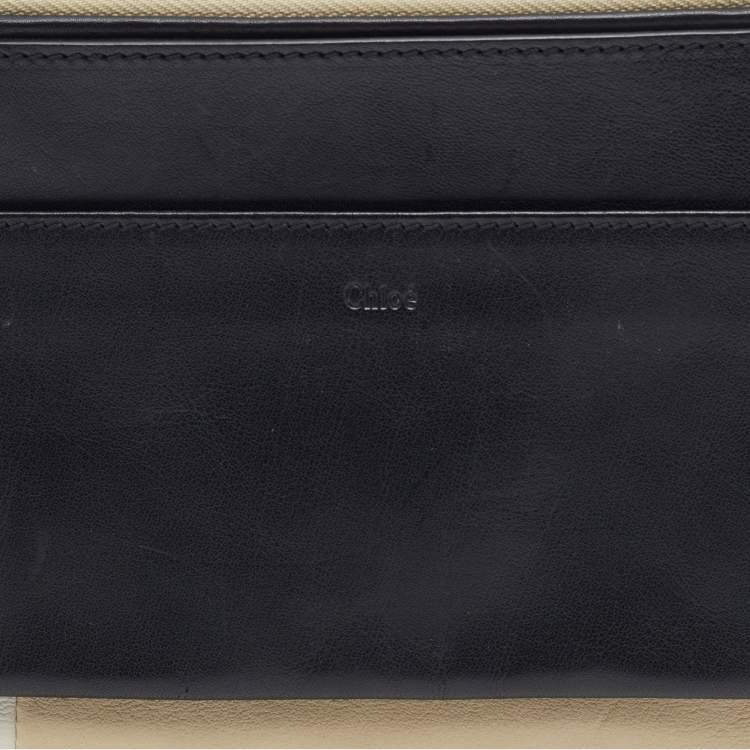 Pre Owned Chloe Multicolor Leather Top Zip Clutch