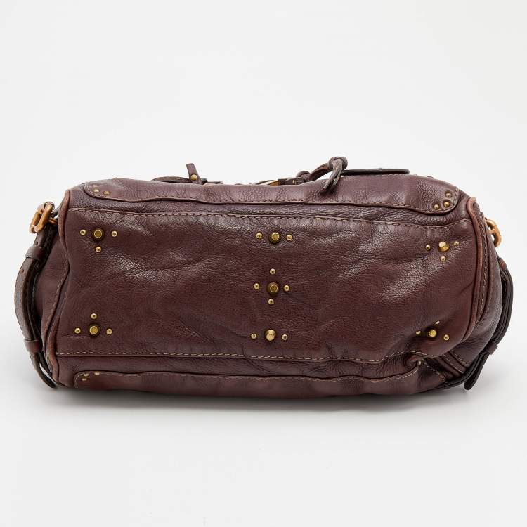 Pre Owned Chloe Dark Brown Leather Paddington Satchel