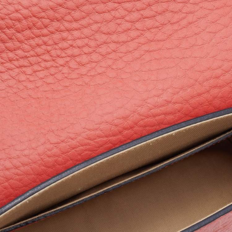 Pre Owned Chloe Orange Leather Sally Shoulder Bag