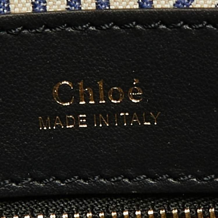 مملوكة مسبقًا Chloe Black Leather Medium Daria Satchel