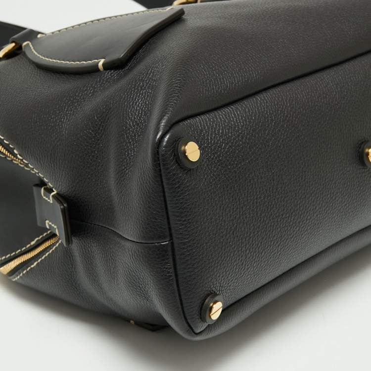 مملوكة مسبقًا Chloe Black Leather Medium Daria Satchel