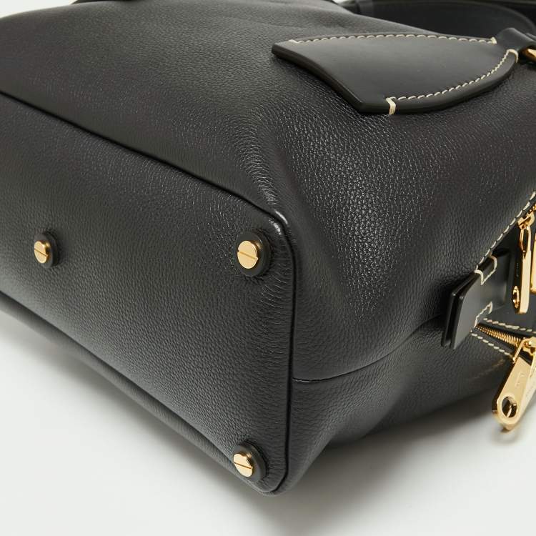 مملوكة مسبقًا Chloe Black Leather Medium Daria Satchel