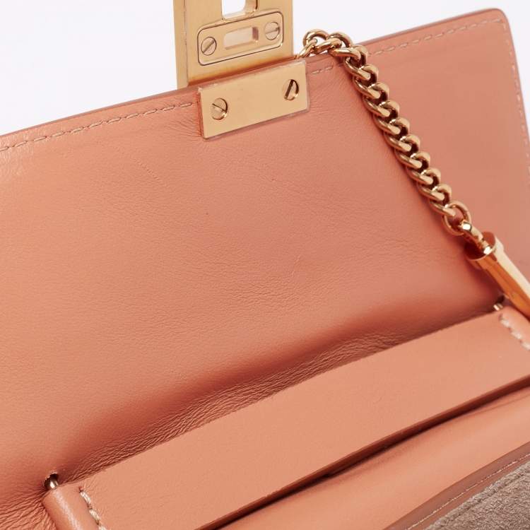 Pre Owned Chloe Beige Quilted Leather Drew Shoulder Bag