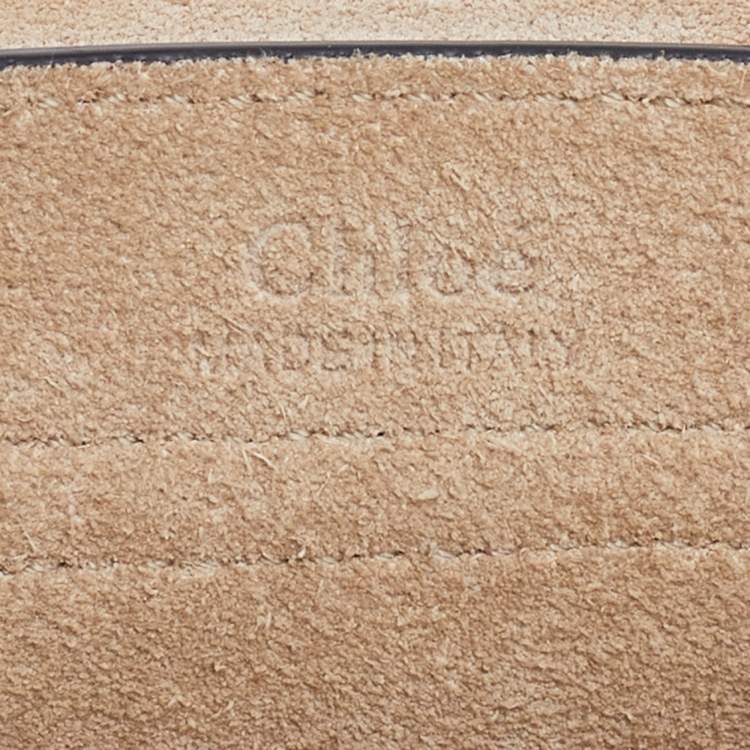 Pre Owned Chloe Burgundy Leather Mini Hudson Shoulder Bag 