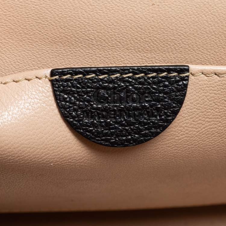 Pre Owned Chloe Black Leather Medium Elsie Shoulder Bag