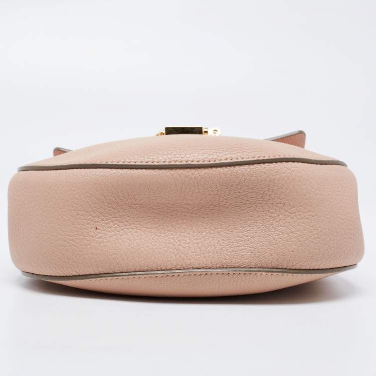 Pre Owned Chloe Beige/Pink Leather Small Drew Shoulder Bag