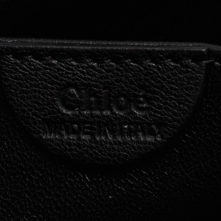 Pre Owned Chloé Black Leather Medium Elsie Shoulder Bag