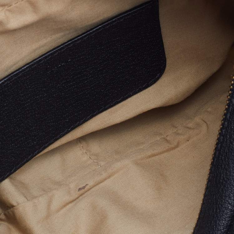 Pre Owned Chloé Black Leather Mini Elsie Crossbody Bag