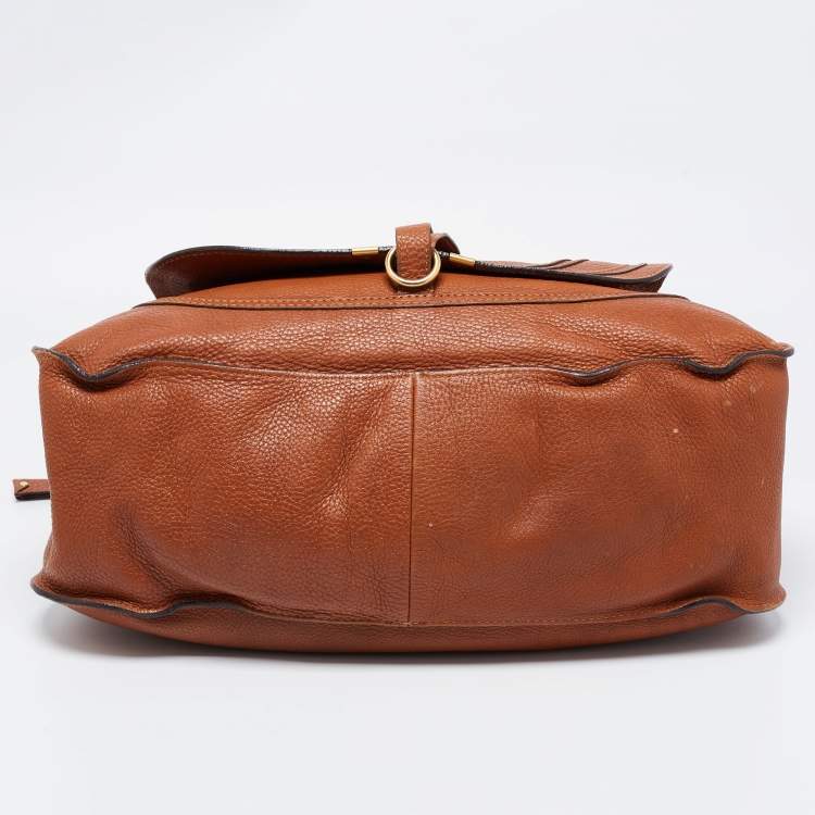 Pre Owned Chloé Brown Leather Medium Marcie Satchel